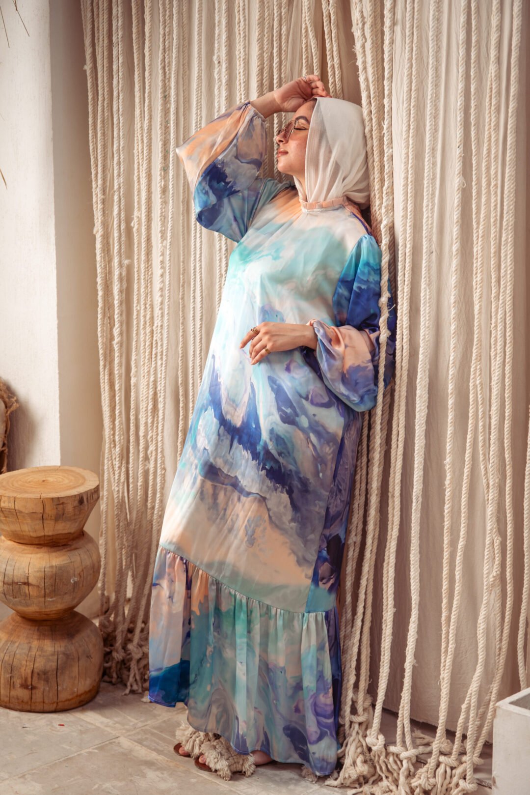 Aqua dress - Image 4